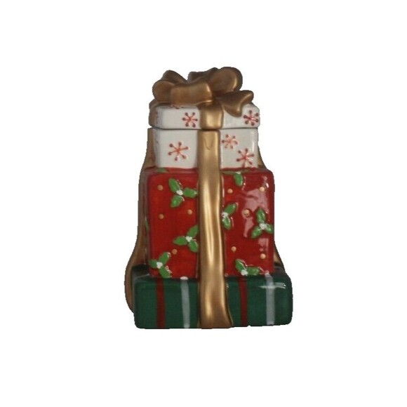 David’s Cookie Jar Stacked Chrsitmas Presents Holiday Gifts Boxes- NEW - Picture 3 of 8